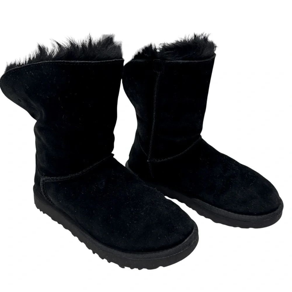 UGG 1012388 Valentina Women’s Black‎ Short Boots Size 8